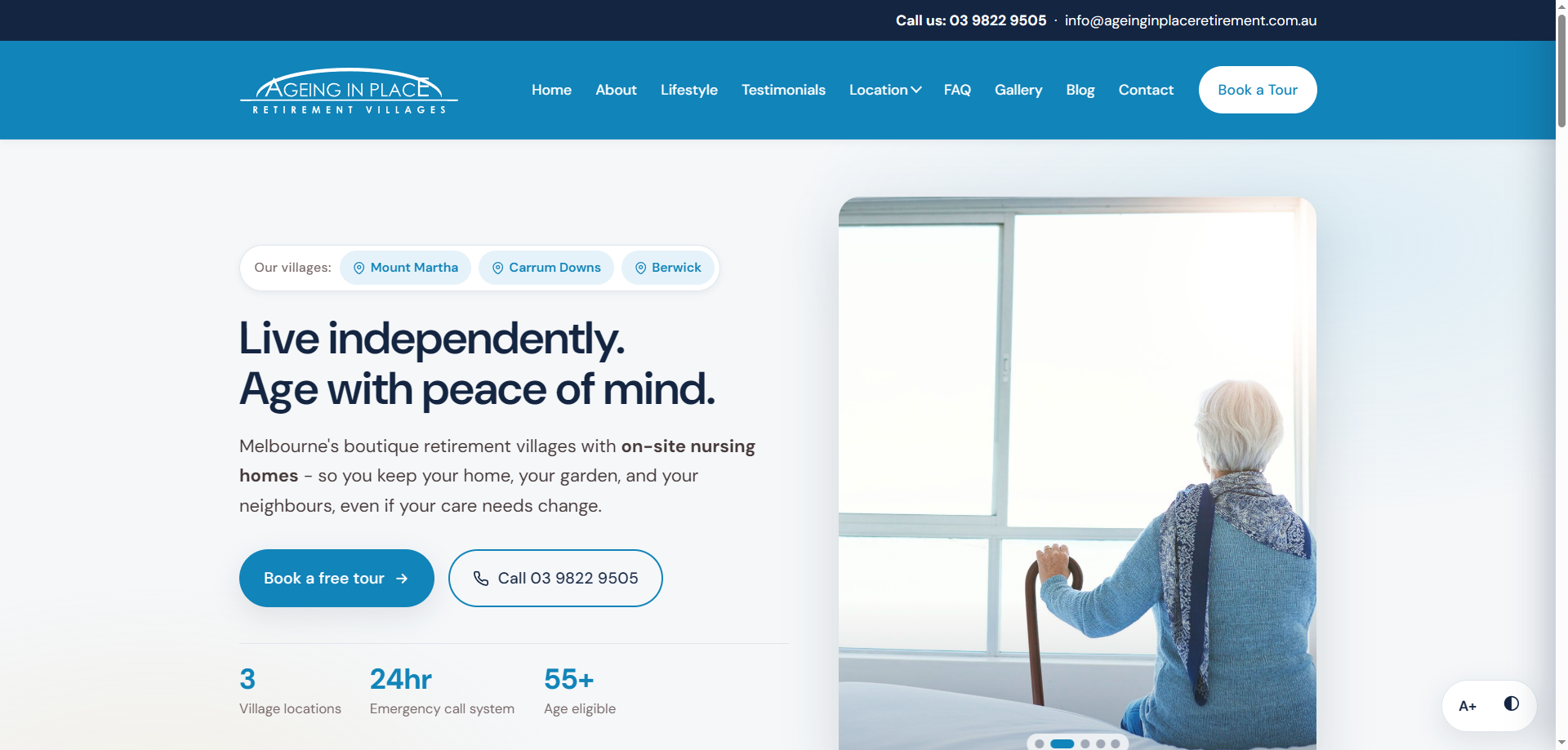 Ageing in Place Retirement Villages website