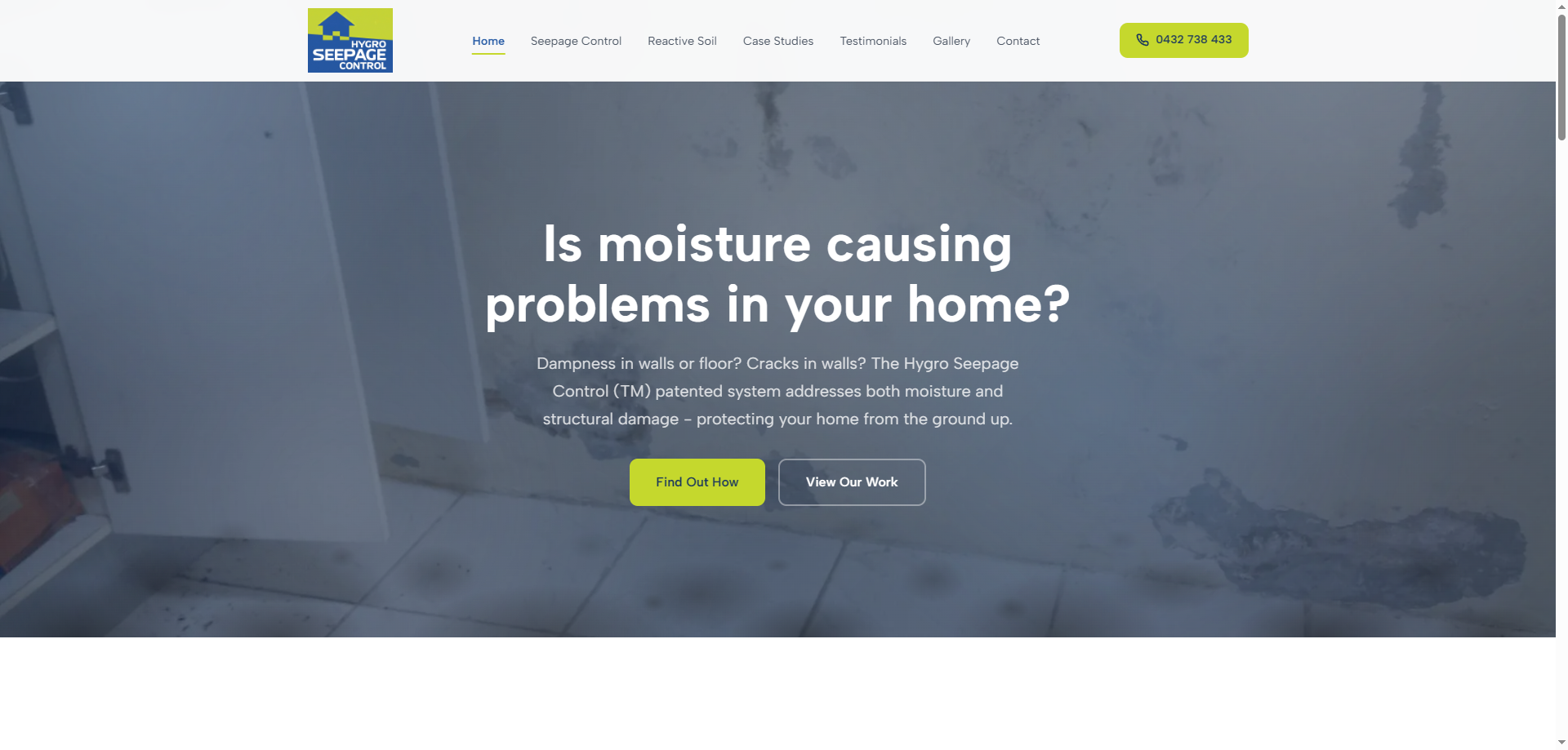 Hygro Seepage Control website